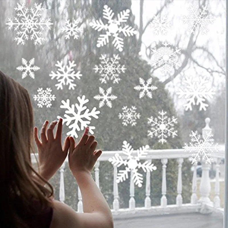 38PCS Snowflake Electrostatic Wall Stickers