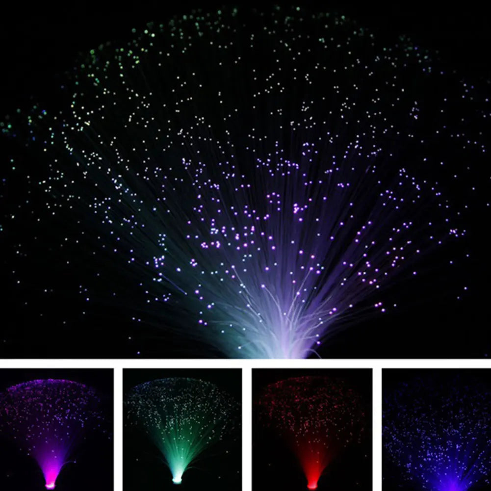 Multicolor LED Fiber Optic Star Lamp