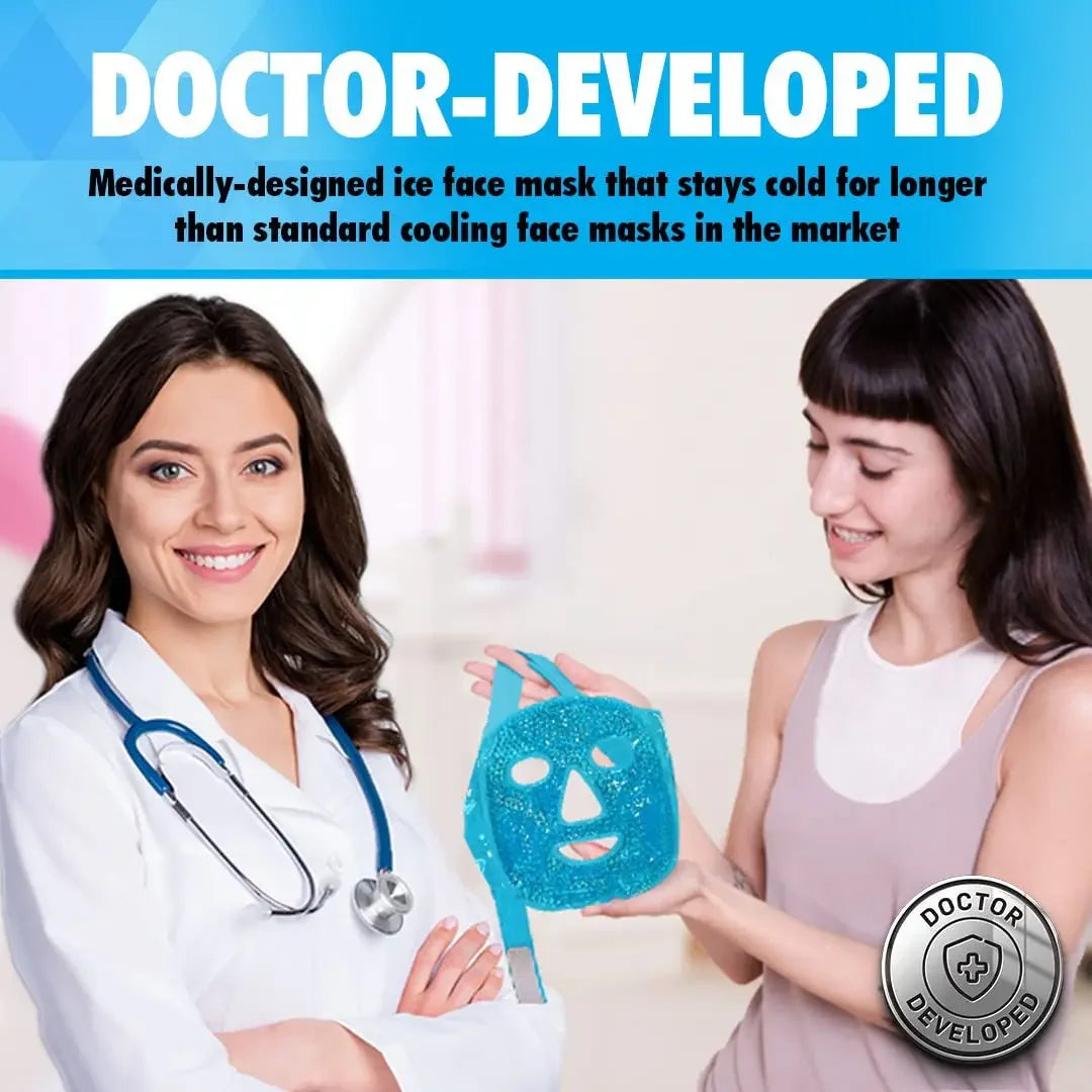 Cold Face Eye Masks Ice Face Mask Hot Cold Compress For Dark Circles Puffiness Cooling Face Masks For Women & Man Skin Care Tools