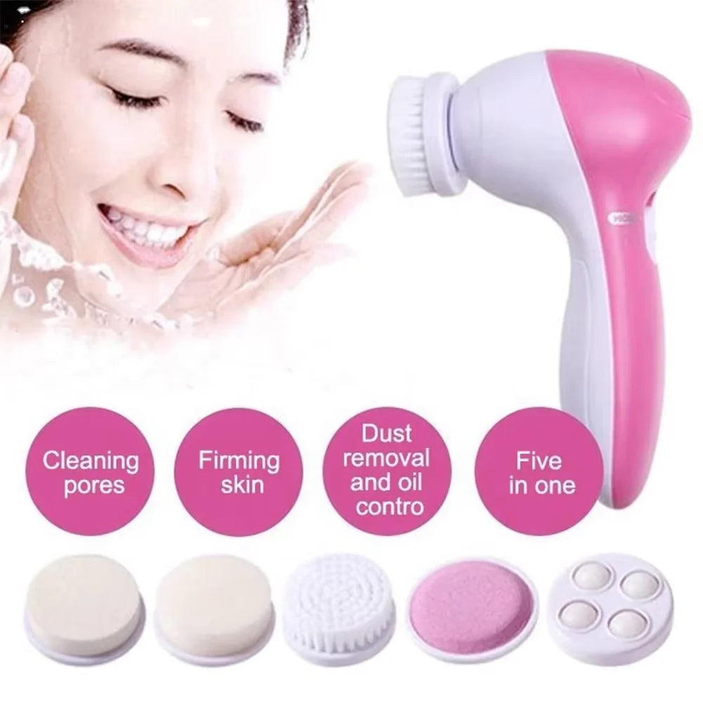 5-in-1 Electric Facial Cleanser Brush