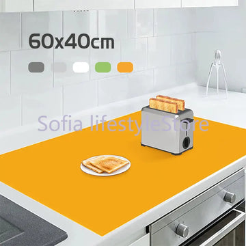Large Silicone Placemat 1mm Kitchen Table Mat Baking Dough Kneading Pastry Countertop Dining Dish 60x40 Heat Resistant Mat Pad