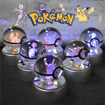 Pokémon Crystal Ball 3D Night Light Lamp